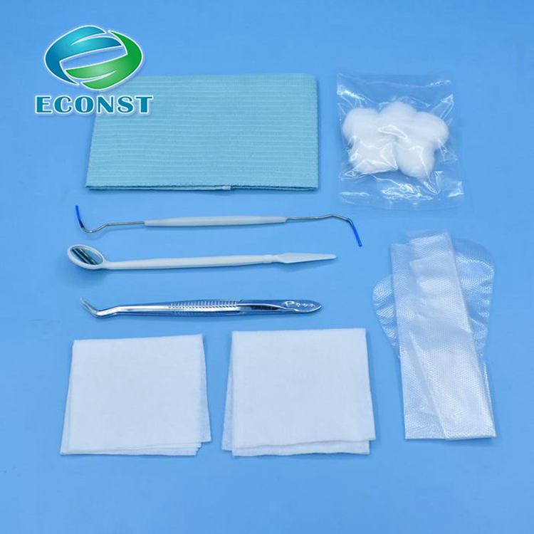 Disposable medical surgical kit for oral examination, dental hygiene kit 