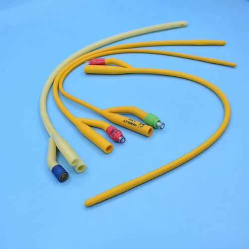 Latex Catheter Latex Foley Catheter 2-way Pediatric Latex Foley Catheter Silicone Coated 